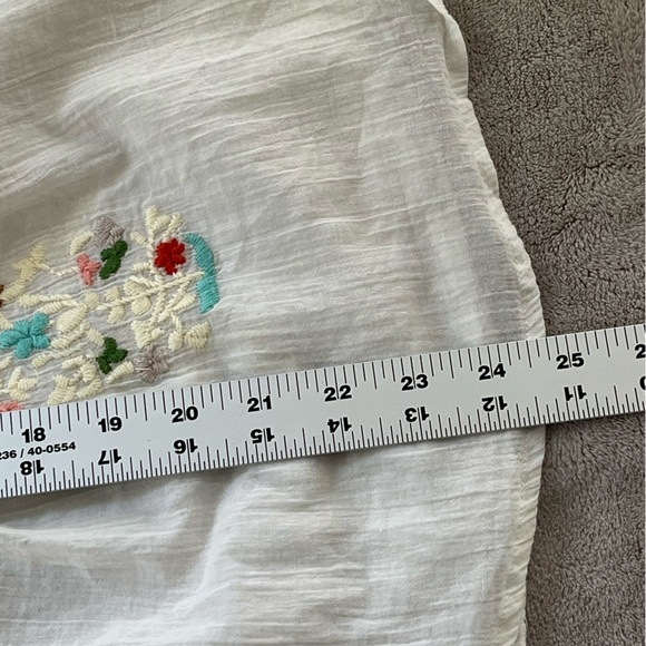 Hazel Anthropologie Boho Women’s Floral Embroidered Blouse Small Cottagecore - Picture 12 of 12